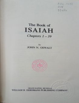 THE BOOK OF ISAIAH. CHAPTERS 1 – 39